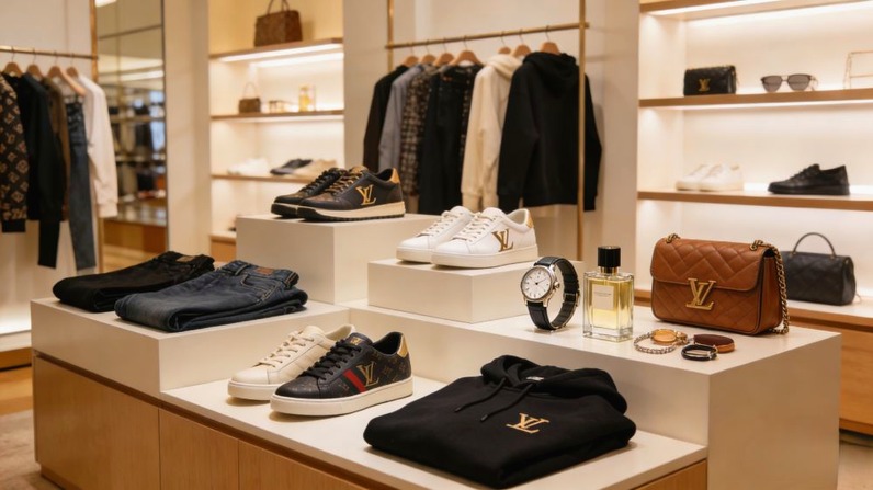 Luxury finds — LV sneakers and bags via Hoobuy